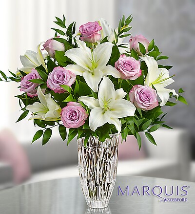 Marquis by Waterford&amp;reg; Purple Rose &amp;amp; Lily Bouquet
